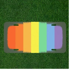 Custom Personalized License Plate With Creative Design Art Peace Symbol