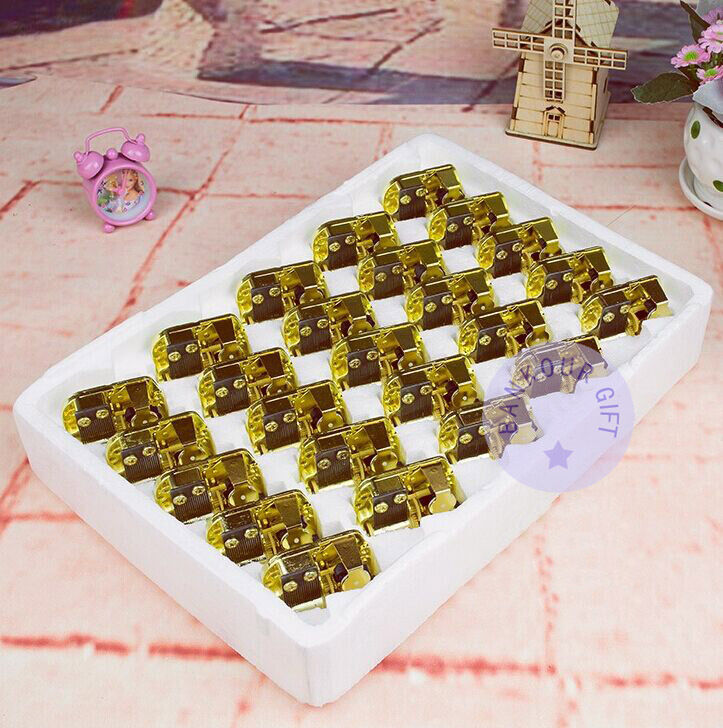 Music Box Parts Mechanism Gold Wind up Sankyo Musical Music Box Parts Mechanism Gold Wind up Sankyo Musical