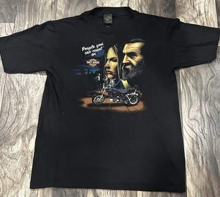 Vintage 1991 Harley Davidson 3d Emblem Hawaii Shirt Size Large
