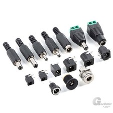 DC Power Connector Socket Jack Female Panel Mount 1.1mm 1.3mm 2.1mm 2.5mm