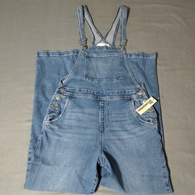 No Boundaries - Womens Small - Overalls - Blue Denim - Relaxed - Wide Leg