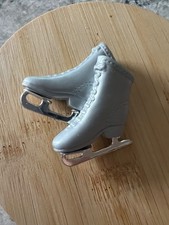 Barbie Mattel Ice Skates shoes Silver Vintage
