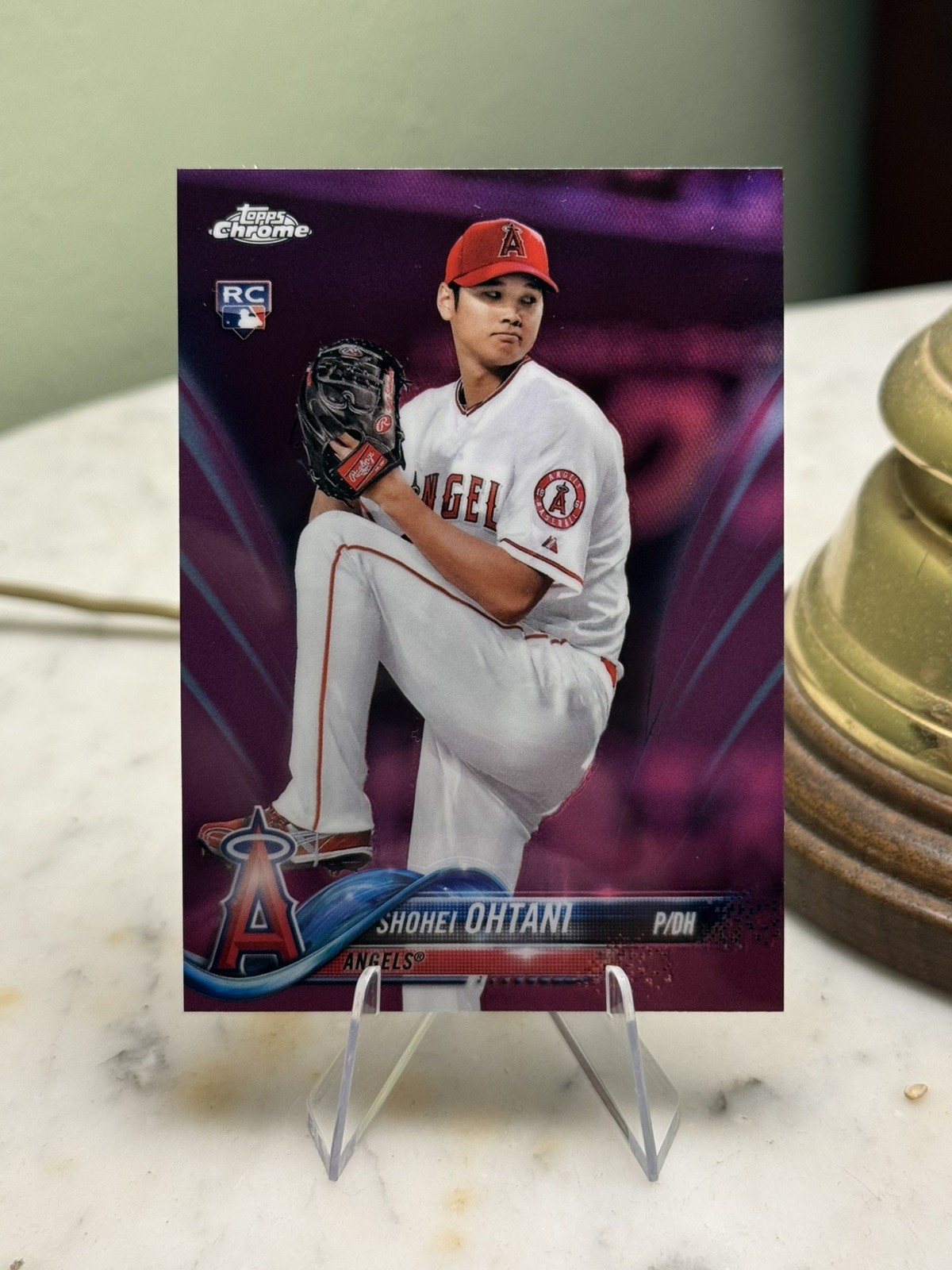 2018 Topps Chrome - Shohei Ohtani #150 Pink Refractor (RC)