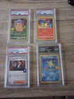 2021 Pokemon Celebrations #005 Fa Pikachu PSA 8 with 3 other Graded Cards