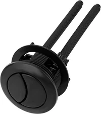 38mm/1.5in Toilet Push Button Replacement, Adjustable Dual Flush Black 
