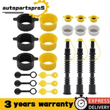 3pk Gas Spout new Replacement Replace Old Gas Can Fill Kit Fuel Diesel Water