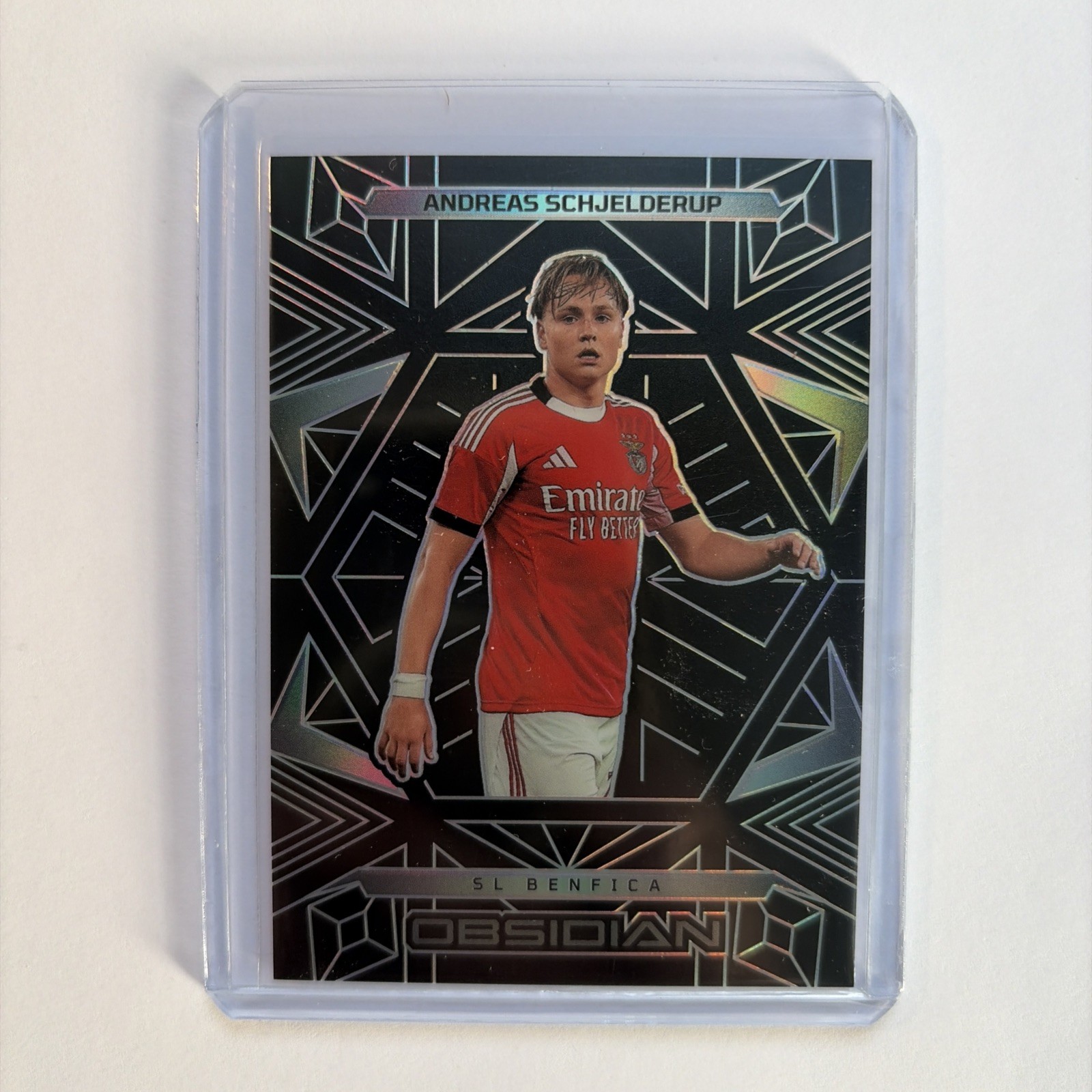 2025-26 Panini Obsidian Soccer Andreas Schjelderup Black Insert #D064/169
