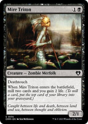 #ad #ad Foil Mire Triton 174 LP Commander Masters $1.99