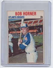 Bob Horner 1979 Hostess Baseball Rookie Card #98, Atlanta Braves. rookie card picture