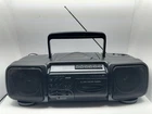 Vtg 1993 Sanyo MCD-Z1 Boombox AM/FM Radio CD & Cassette Player Tested Works!