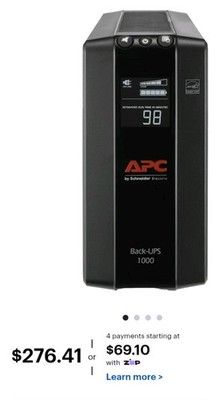 APC BX1000M-LM60 Back-UPS Pro 1000VA 600 Watts Battery Back-Up System - Black