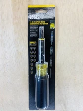 New Klein Impact Rated Multi-Bit Screwdriver Nut Driver 11-in-1
