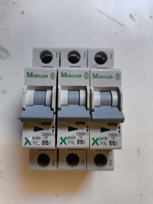 Moeller PXL-B16/1 Leitungsschutzschalter 16A 1-polig, 3er Set