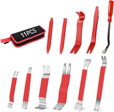 11PCS Trim Removal Tool Kit, Metal  Nylon Pry Tools Set for Car Door Panel, Das
