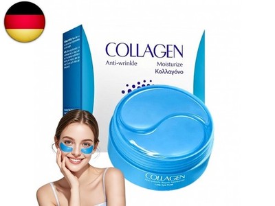 Collagen Augenpads 60pcs,Augenpads gegen Augenringe und Tränensäcke,Eye Patches 