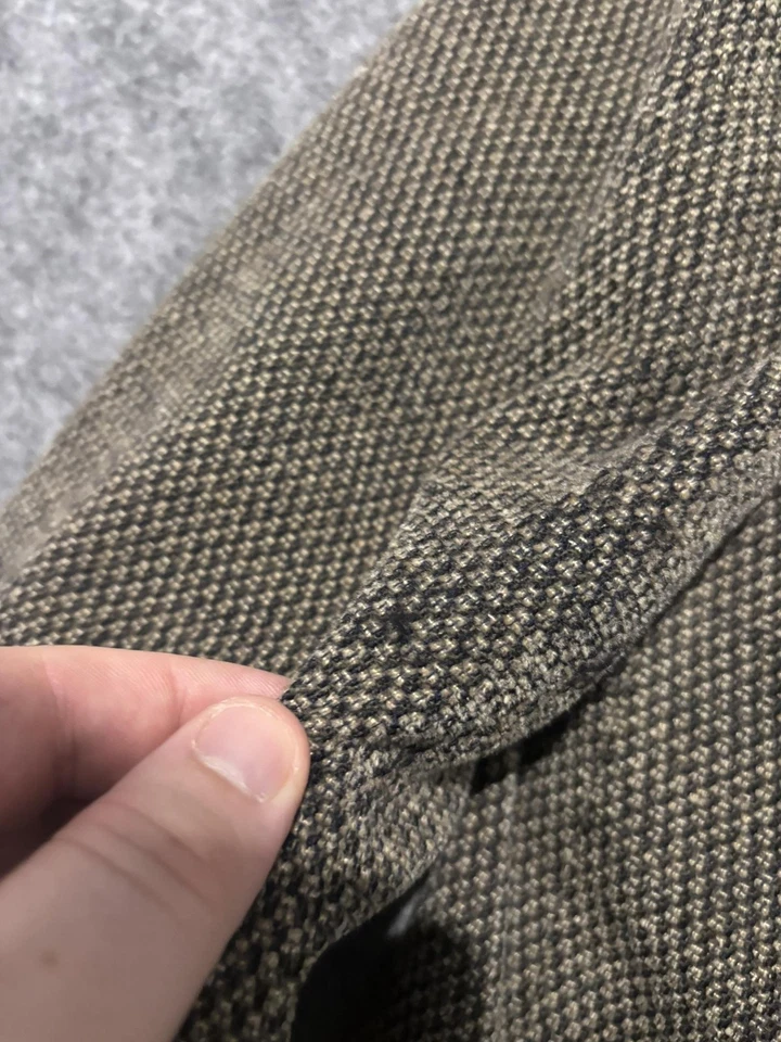 Vestimenta Blazer Mens 42R Brown Houndstooth Wool Blend Made in Italy EU 52 - Image 4 of 4