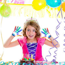 LED Gloves for Kids 3-8 Year Old Boys Girls 5 Color 6 Mode Light Up Finger Glove