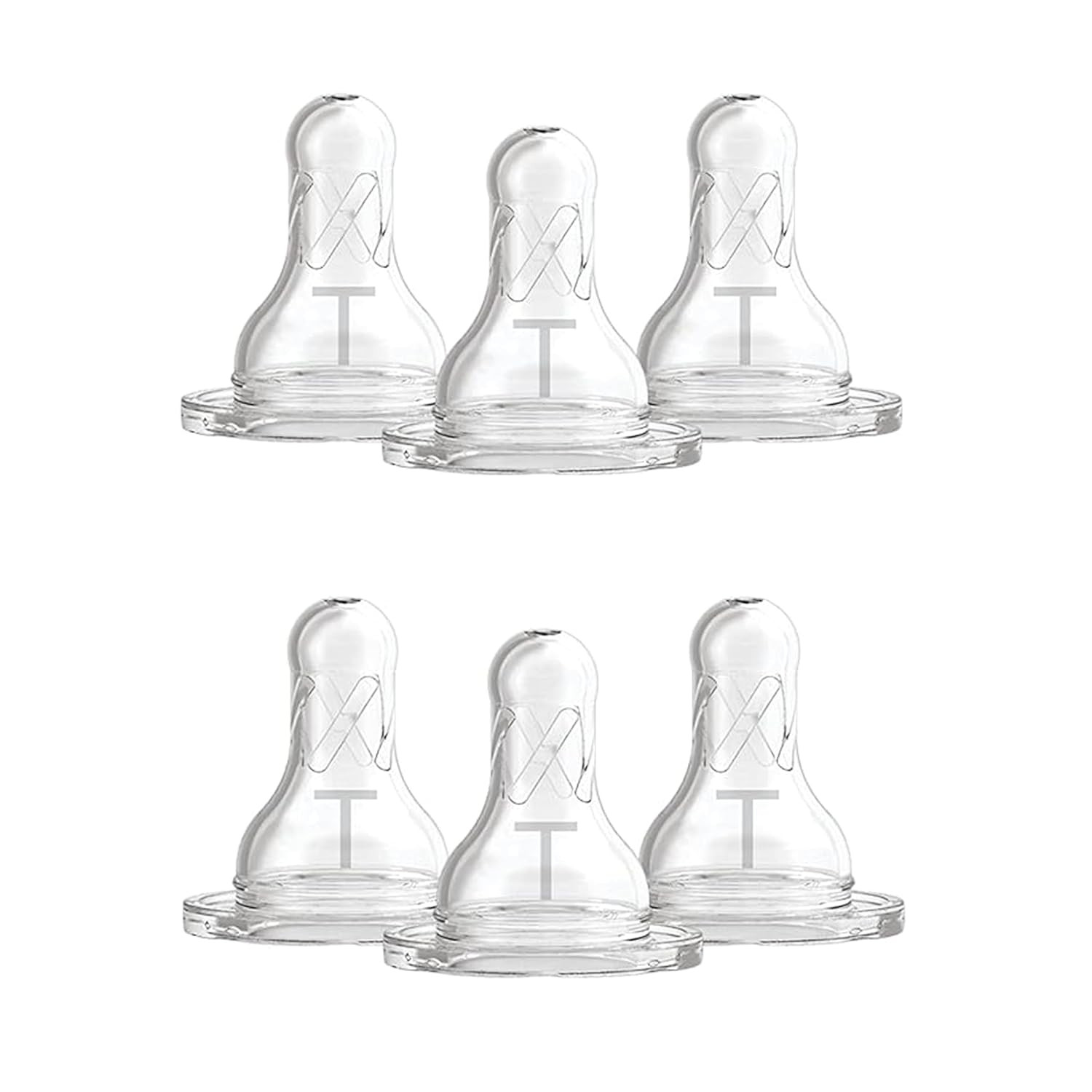 Natural Flow Baby Bottle Nipple Level T - Newborn, Slower Fl