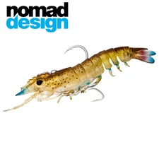 NOMAD DESIGN Pre-Rigged & Pre-Scented Soft Lure LIVE OPS SUMO SHRIMP 4“