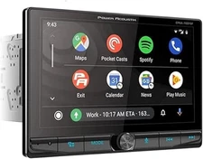 CPAA-70D10F 10.6" Double Din Bluetooth Car Stereo - Apple CarPlay & Android Auto