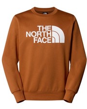 Felpa Sportiva Pullover UOMO The North Face Ruggine BURNT UMBER Easy Creew 