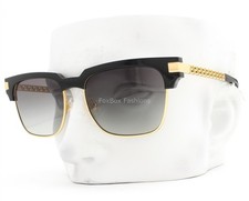 Versace Sunglasses Polished Black on Gold MOD 4447 GB1/11 with Case