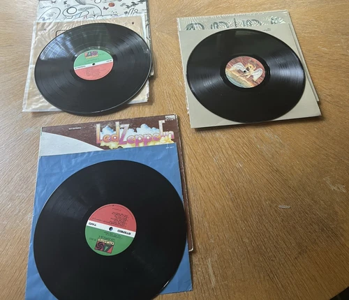 LP lot of 3 Vintage Led Zeppelin  Led Zepellin II III and CODA