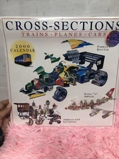 Calendars Inside Cross-Sections) By Trains -planes -cars  Publishing  Sealed