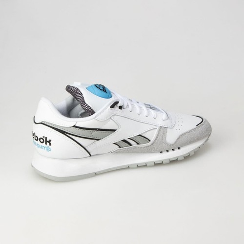 Calzado de salón Reebok clásico de cuero blanco gris GW4726 para hombre talla oki - Imagen 7 de 12