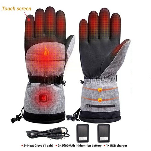 Motorbike Heated Motorcycle Gloves Electric USB Rechargeable Thermal Waterproof - Picture 17 of 17