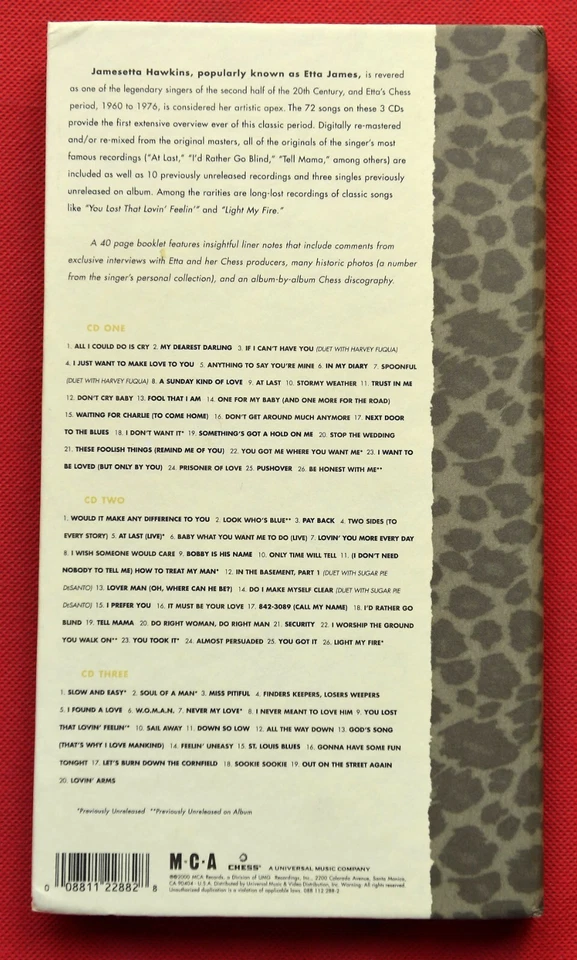 ETTA JAMES – The Chess Box - BOX SET - 3 x CD - US - BLUES / R&B - Bild 2 von 4