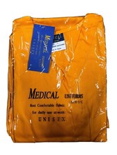 B.I.C.Medical Uniform Size M Dark Yellow Nursing Scrub 2 Piece Outfit Unisex NEW