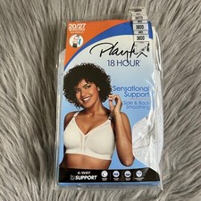 Playtex 18 Hour Wireless Bra Womens Size 38DD White Wirefree Shoulder Comfort