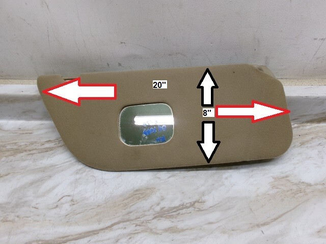 3C3Z2504104HAA 2003 2004 Ford F250 F350 Right Sunvisor Sun Visor W
