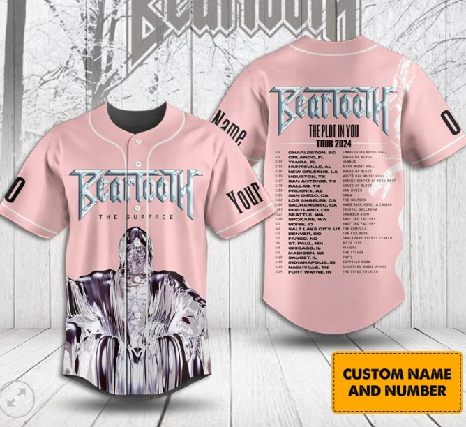 Beartooth The Plot In You Tour 2024 Personalized baseball jersey