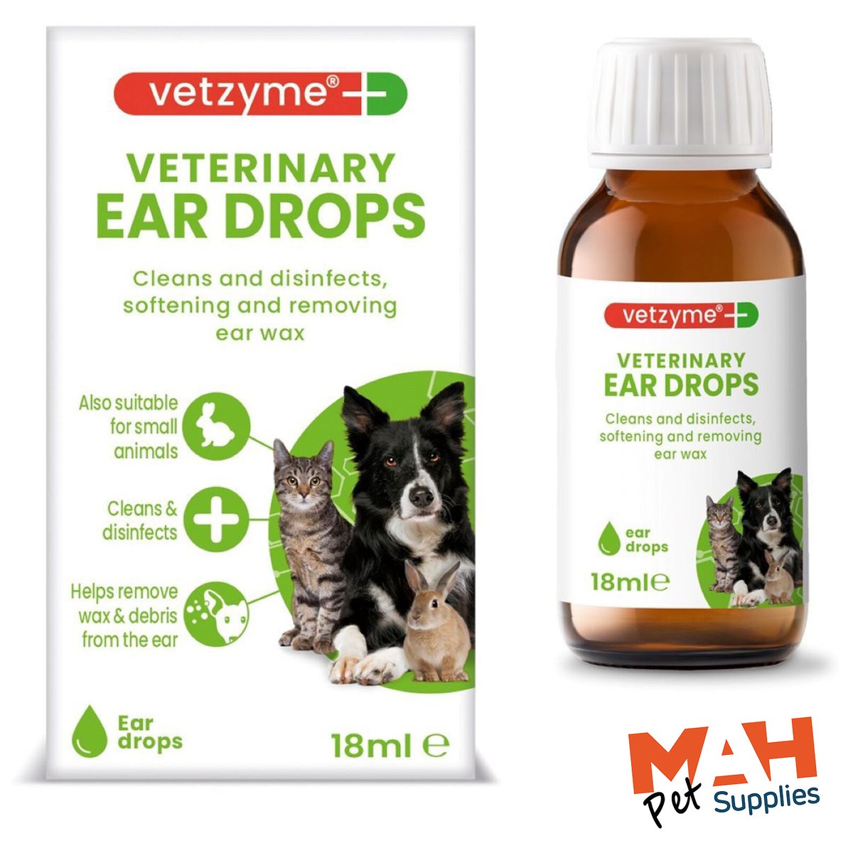 Dog Ear Drops Cat Ear Drops Small Animals Vetzyme Veterinary