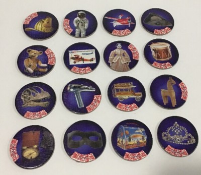 The Case Of The Missing Mummy Game Replacement Pieces 16 Round ARTIFACT TILES
