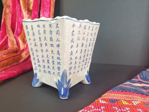 Old Chinese Porcelain Pencil / Brush Holder …beautiful collection and display p - Bild 8 von 9