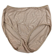 Vanity Fair WN SZ 10/50 BEIGE NYLON SPANDEX BRIEF Satiny Shiny style 13-809