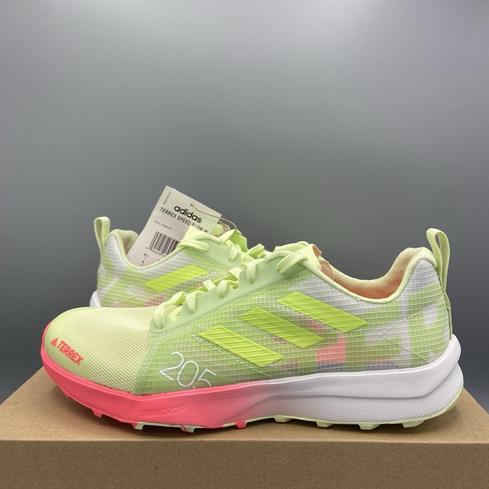 Adidas Terrex Speed Flow Entrenadores Verde Lima Trail Running Zapatos Reino Unido 6.5 UE 40