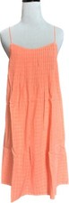 New J.Crew Pintuck Sundress in Garment Dye Color: Neon Coral Size 4