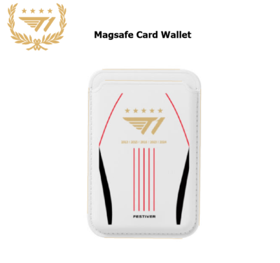 FAKER League of Legends MAGSAFE Card Wallet T1 Uniform WHITE +