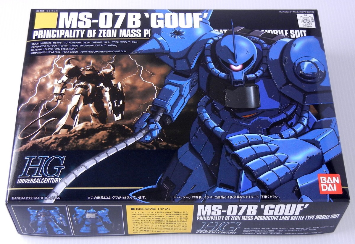 エコプラ HG 1/144 MS-07B グフ i8my1cf HGUC 1/144 MS-07B GOUF HG Plastic Model Kit Gundam BANDAI