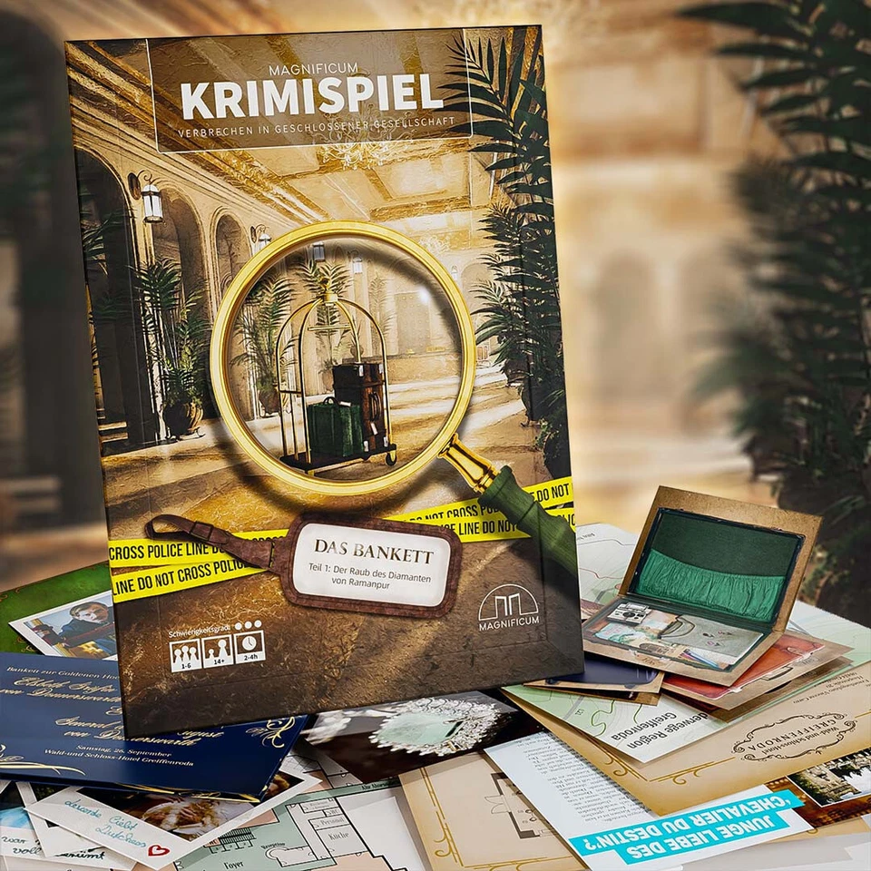 Krimispiel : Das Bankett -Teil 1 , Detektivspiel, Escape Room Spiel MAGNIFICUM - Bild 1 von 4