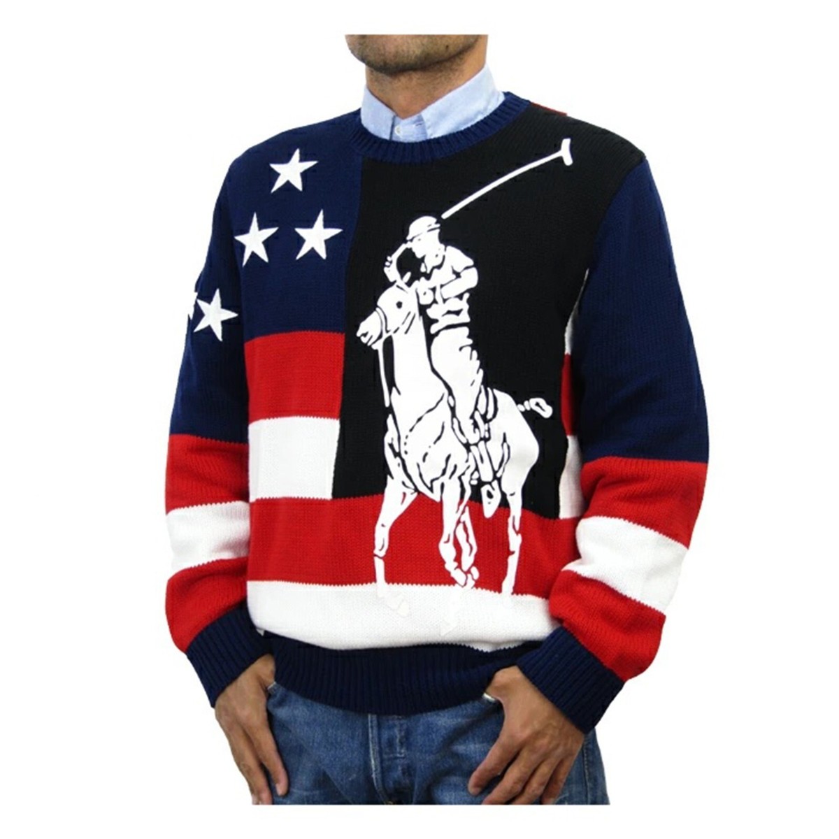 Polo by Ralph Lauren アメリカ国旗ニット XL Polo Ralph Lauren Big Boys American Flag Sweater | Dillard's
