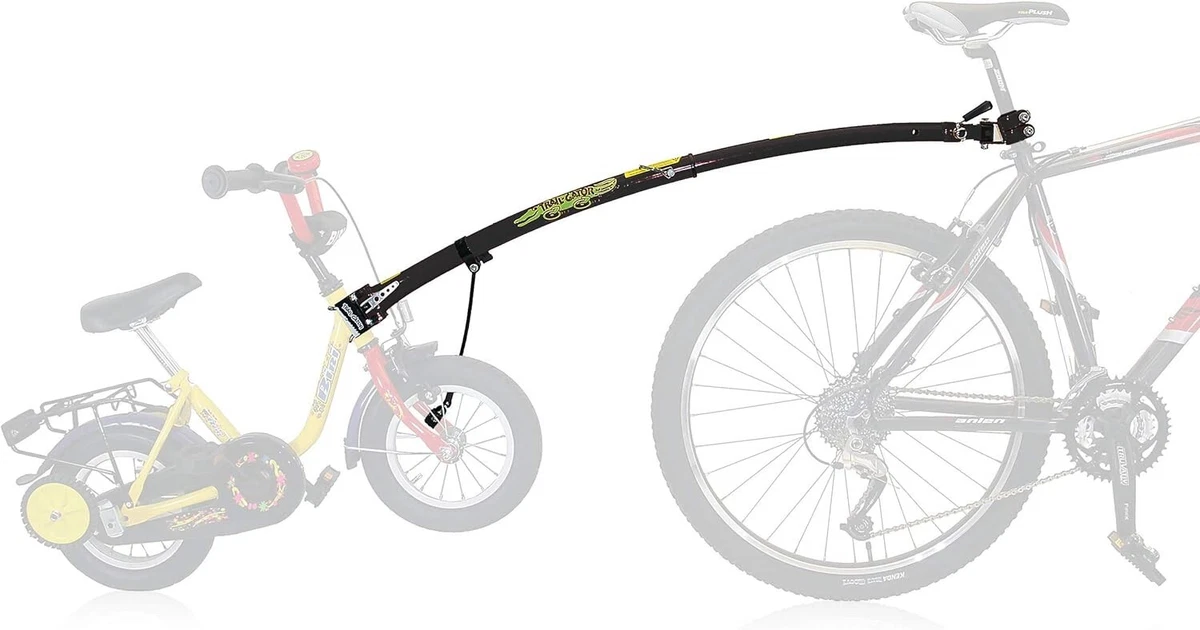Original Trail Gator BLACK bicycle tow bar for towing children s