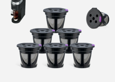 6 Keurig K-Supreme Plus Nachfüllbare K-Capsulen Filtereinsätze 5-Loch