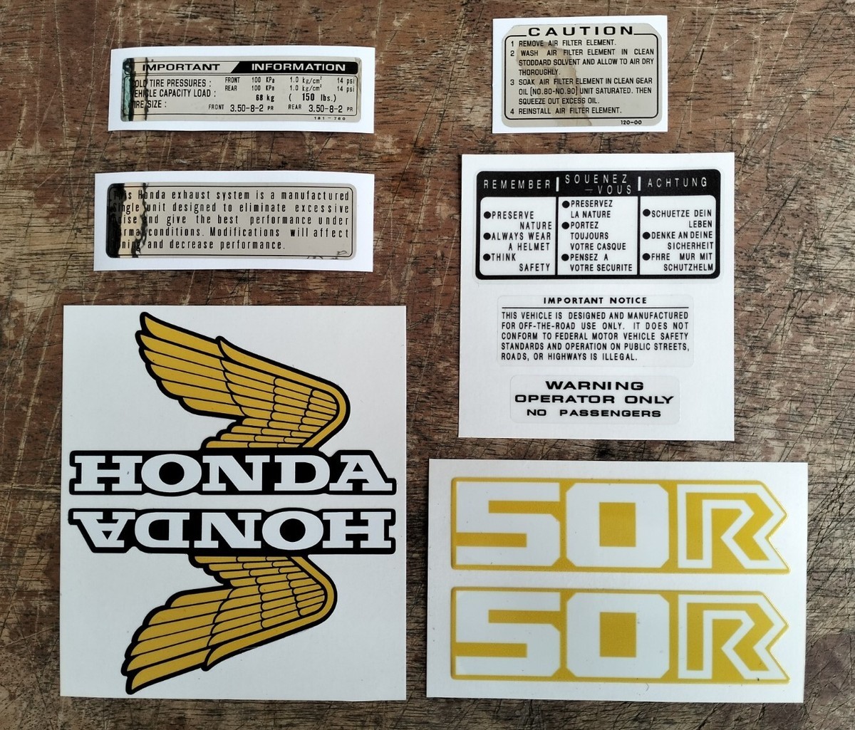 HONDA Z50R Z50 R DECAL SET (B) (MORE INFORMATION IN DESCRIPTION SECTION - Foto 14