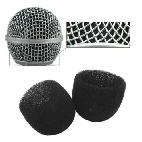 2pcs Microphone Cap Grill Inner Foams Sponge for SM58 SLX24 PGX24 PG58 BETA58A - Bild 1 von 9