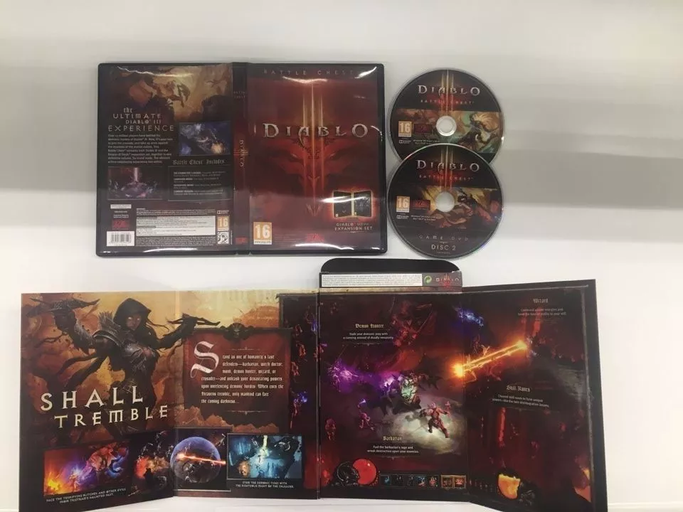 Diablo III 3 Cover Carton Box and Cd BOX Case only no Game Code